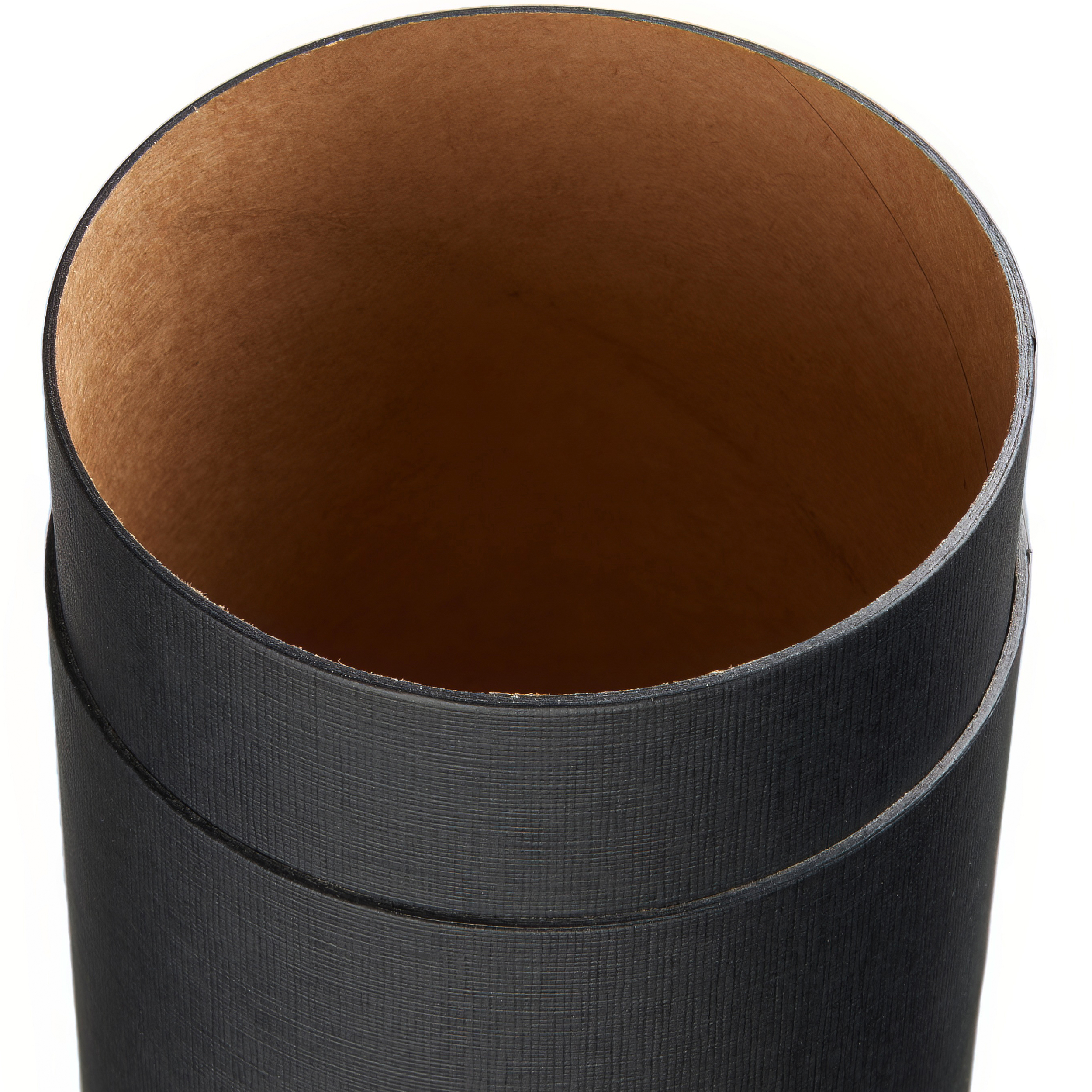50 Pappdosen schwarz linon | 120 x 66 mm I food grade