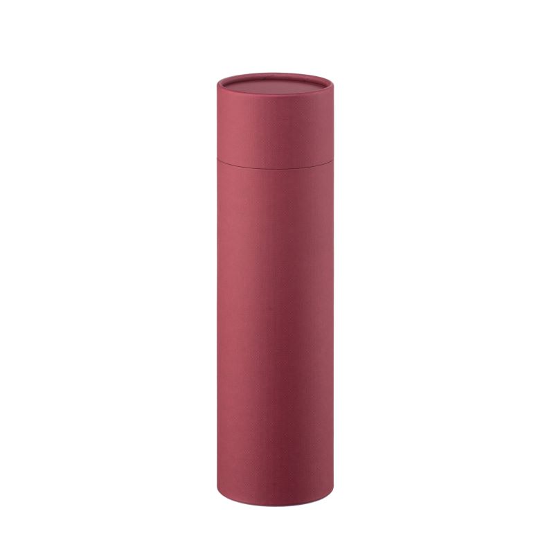 25 Tubes en carton bordeaux| 315 x 87 mm