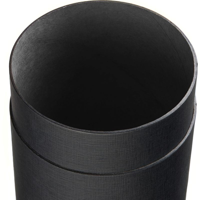 25 Paper Tubes black linon | 355 x 79 mm