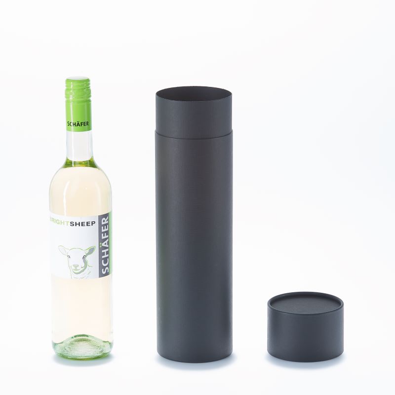25 Tubes en carton noir linon | 315 x 87 mm