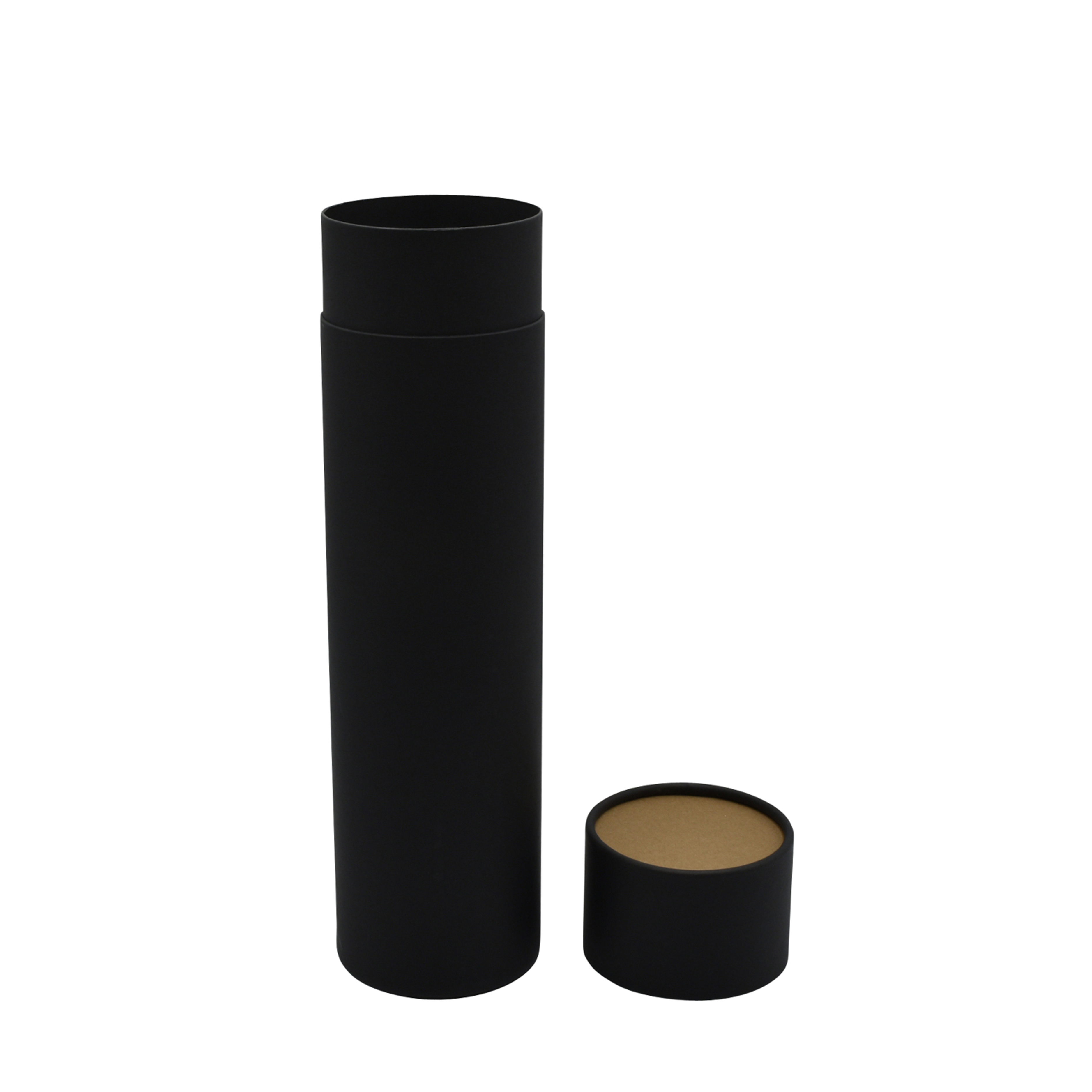 25 Tubes en carton noir  | 330 x 87 mm