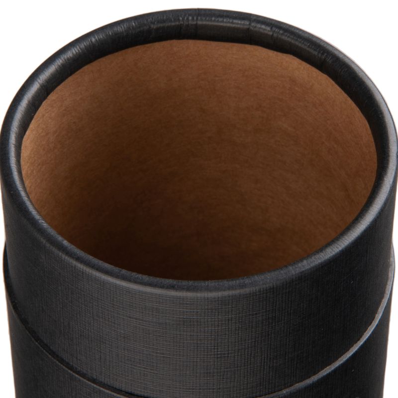 50 Tubes en carton noir linon | 150 x 66 mm I qualité alimentaire